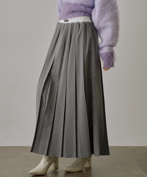 VIOLETTA（ヴィオレッタ） スカート ウエストリブプリーツロング