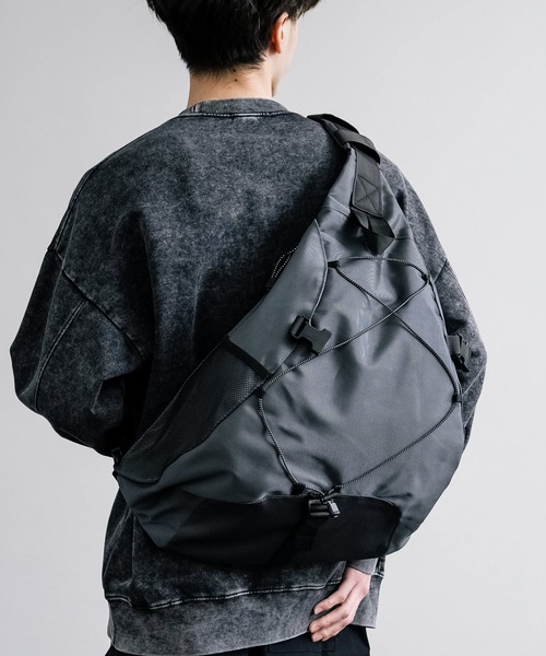90s アメリバッグ USA レザー ワンショルダー スリング ボディバッグ 黒 レザー ボディバッグ バックパック ワンショルダー バッグ 本革