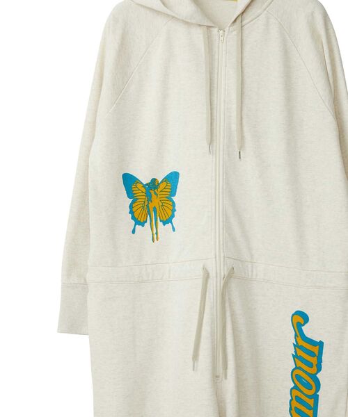 希少【ヒステリックグラマー】バタフライ オールインワン HYSTERIC GLAMOUR オールインワン FLY LIKE A BUTTERFLY