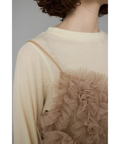 HeRIN.CYE Bi color many frill bustier バイカラーメニーフリル