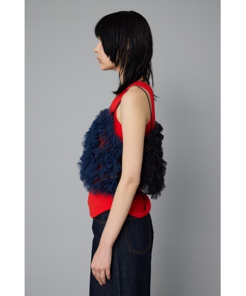 Bi color many frill bustier　　バイカラーメニーフリルビスチェ レディース HeRIN.CYE Bi color many frill bustier バイカラーメニーフリル