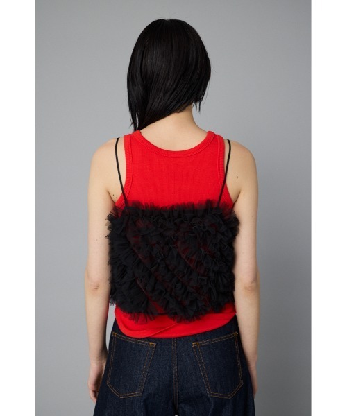 Bi color many frill bustier　　バイカラーメニーフリルビスチェ レディース HeRIN.CYE Bi color many frill bustier バイカラーメニーフリル