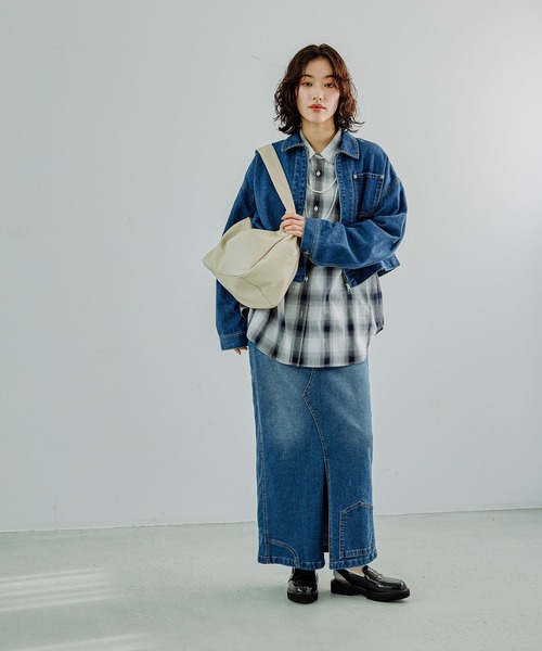 LEPSIM ショルダーバッグ バッグ ソフトフェイクレザーBIG