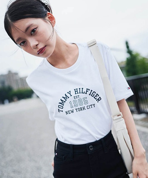 st-C837864272-831-L トミーヒルフィガー TOMMY HILFIGER メンズ コットン ニット セーター ワンポイント Vネック マロン