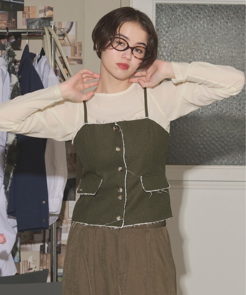 LEINWANDE washi corset ビスチェ　キャミソール LEINWANDE washi corset ビスチェ キャミソール（leinwande