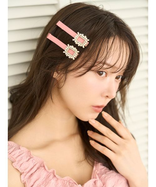 snidel ヘアクリップ SNIDEL HOME ヘアクリップ ビジューヘアクリップ : ZOZOTOWN