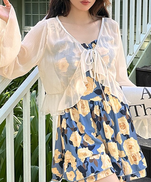 TeddyShop（テディショップ） 水着 レディース水着 長袖リボンボレロ+