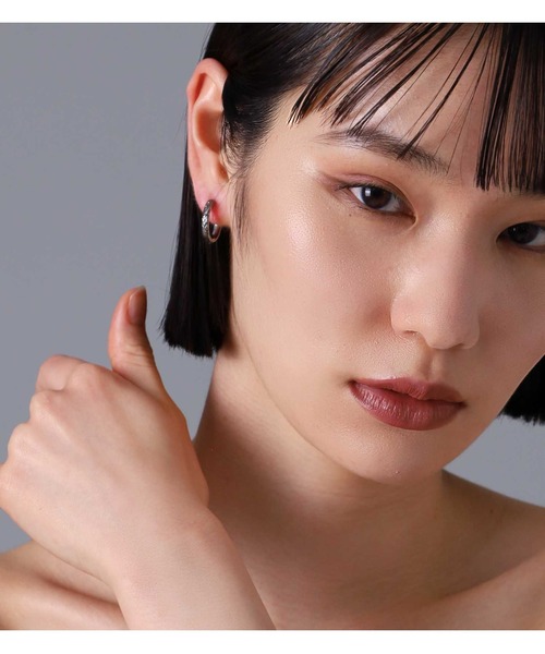 LION HEART ピアス 「限定展開」“HAWAIIAN”甲丸フープピアス（M
