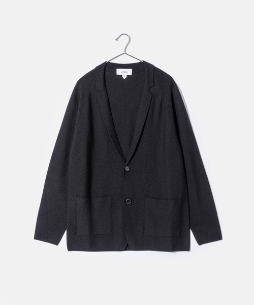 希少 ラルディーニ 上質 コットン ニット デザイン 2B テーラードジャケット LARDINI ジャケット テーラードジャケット ラルディーニ ニット