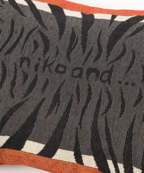 ☆JSB  Nico Love   クッション Musubi Cushion - Linen&Rayon | Candy Stripes in Pumpkin x
