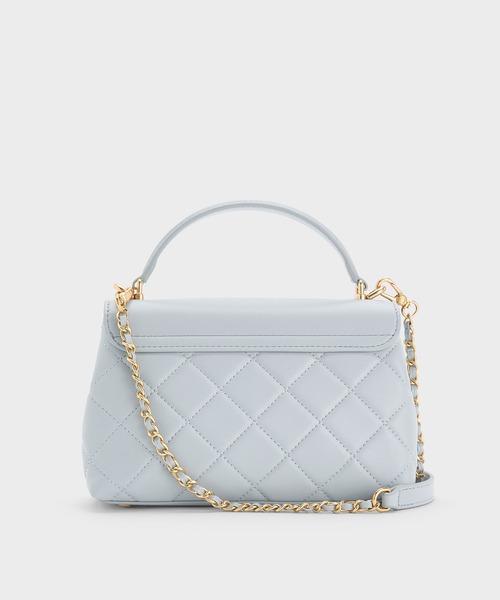 CHARLES ＆ KEITH ハンドバッグ Alva アルヴァ キルトチェーン