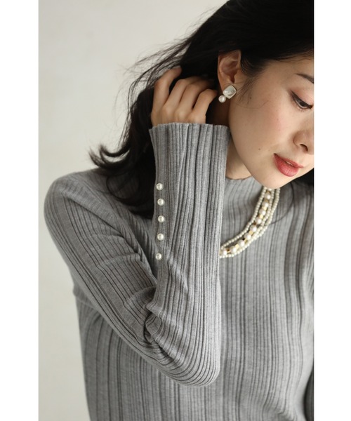 「CAWAII」 タートルネックニット FREE パープル レディース_画像2