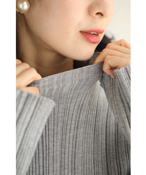 「CAWAII」 タートルネックニット FREE パープル レディース_画像7