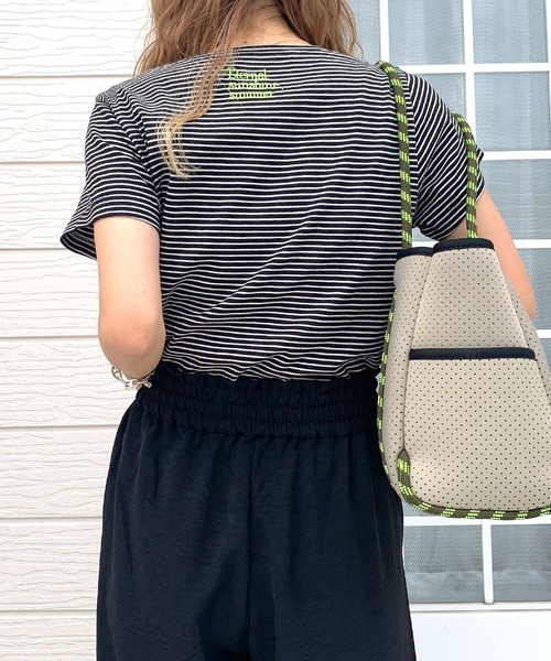 tシャツ バックネックレタードT レディース