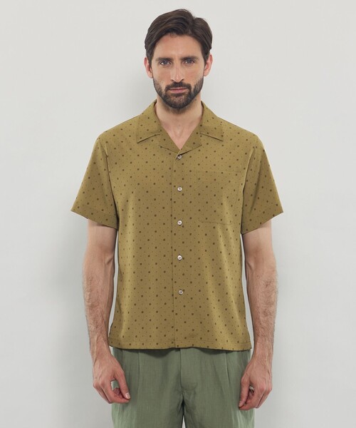 美品◇MACKINTOSH マッキントッシュ シャツ Lサイズ メンズ セール】 【WEB・一部店舗限定】フラワー小紋プリントオープン