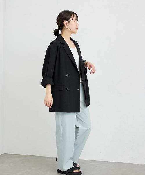 JOURNAL STANDARD リネンキュロットワイドパンツ　BLACK JOURNAL STANDARD リネン タックキュロット ワイドパンツ リネン