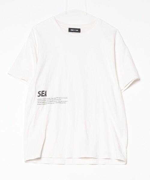 WIND AND SEA 「WIND SEA」 半袖Tシャツ S ホワイト メンズ