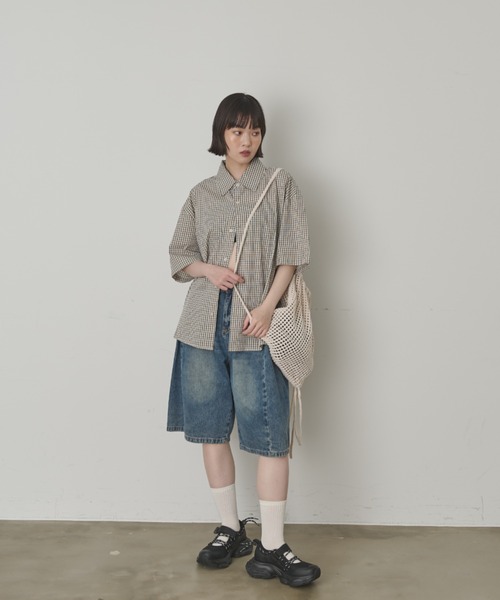 SALE✨レイチェルコーミー✨ビッグスリーブブラウスシャツ✨羽織り 2Wayギンガムチェック柄フリルブラウス[on318] | レディース