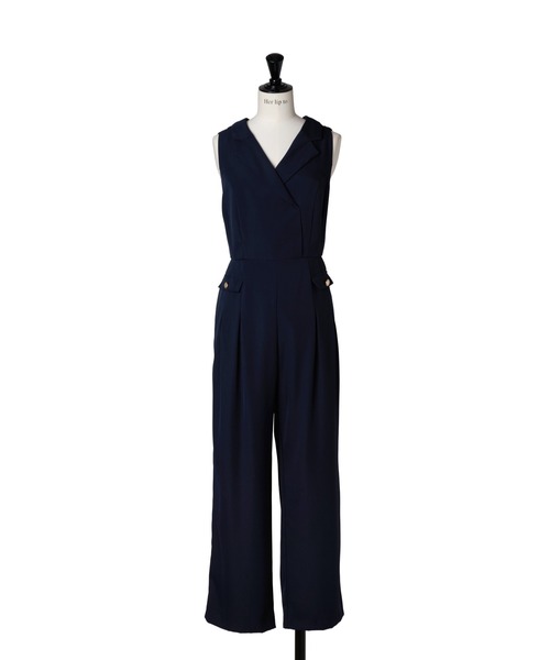 LVEU. Bustier pleated jumpsuit