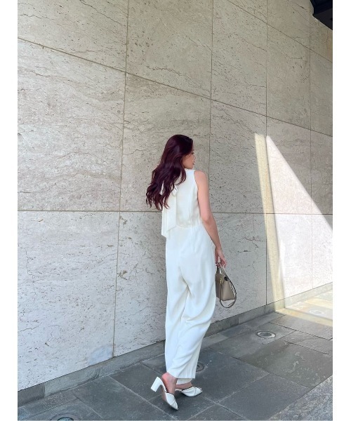 Louvre Ribbon JumpsuitサイズM Louvre Ribbon Jumpsuit（つなぎ/オールインワン）｜Her lip to