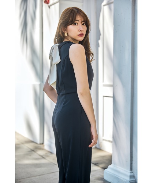 Louvre Ribbon JumpsuitサイズM Louvre Ribbon Jumpsuit