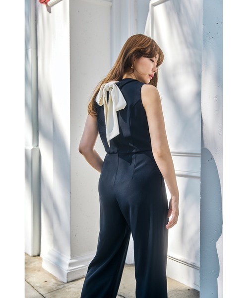Her lip to オールインワン Louvre Ribbon Jumpsuit レディース