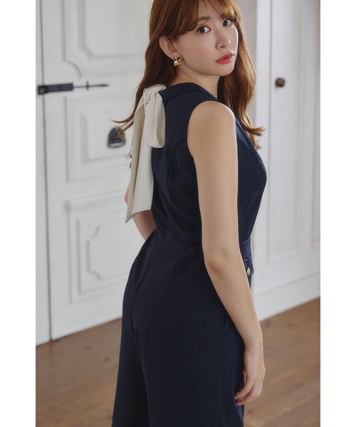 Her lip to オールインワン Louvre Ribbon Jumpsuit レディース