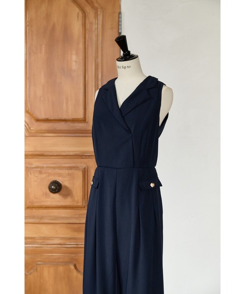 【超歓迎】 Her lip to オールインワン Louvre Ribbon Jumpsuit レディース サロペット・オーバーオール・オールインワン