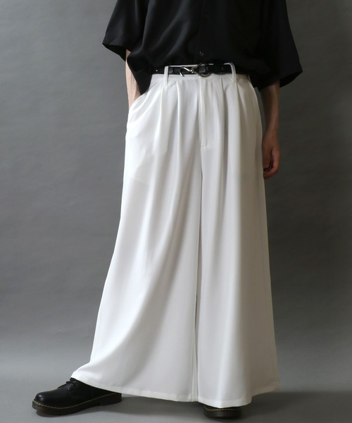 SITRY スラックス 2Tuck Drape Wide Skirt Pants/別注 2タック