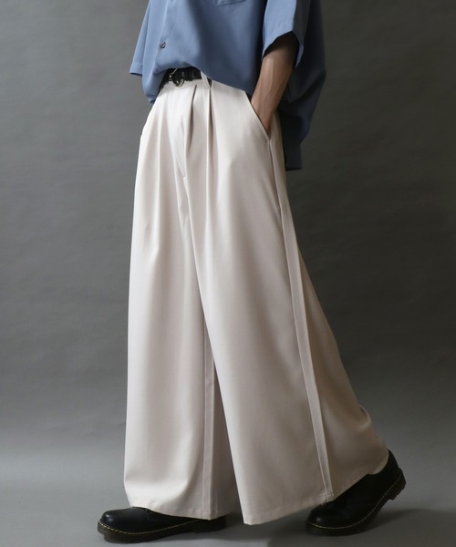 SITRY スラックス 2Tuck Drape Wide Skirt Pants/別注 2タック