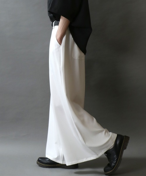 SITRY スラックス 2Tuck Drape Wide Skirt Pants/別注 2タック