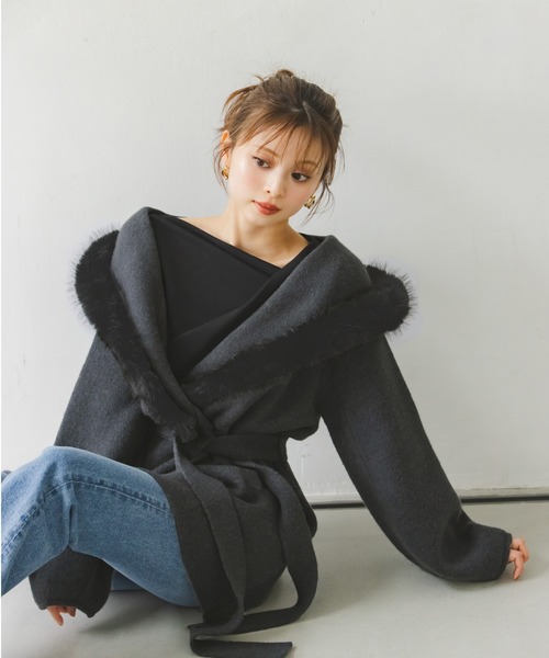 スナイデル　ファーコート SNIDEL（スナイデル）の「ファーコート（その他アウター）」 - WEAR