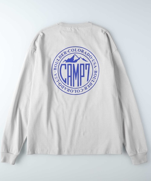 「CAMP7」 長袖Tシャツ L ライトベージュ メンズ