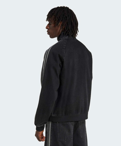adidas ブラックデニム ジャケット adidas ナイロンジャケット アディカラー ファースト ブラック