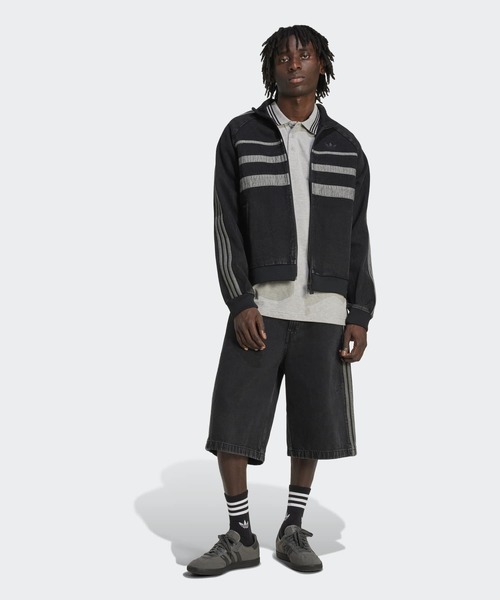 adidas ナイロンジャケット アディカラー ファースト ブラック