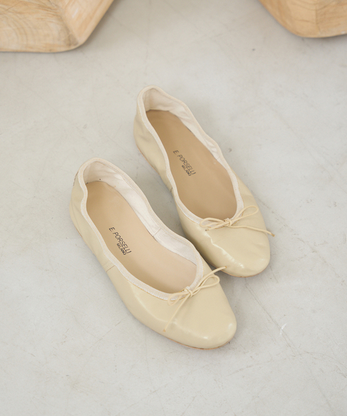 iena ポルセリ レースバレエシューズ 38 porselli PORSELLI/ポルセリ LEATHER バレエシューズ（バレエシューズ