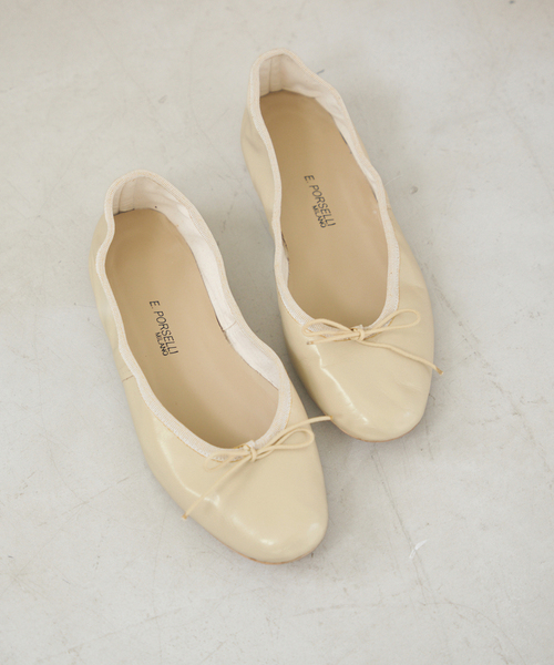 IENA 新品タグ付き PORSELLI ポルセリ バレエシューズ PORSELLI/ポルセリ SATIN バレエシューズ（バレエシューズ