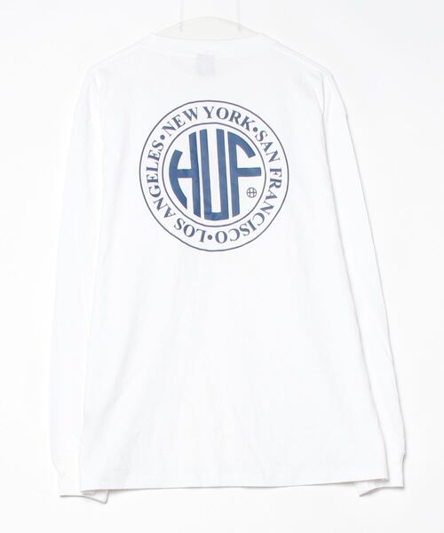 「HUF」 長(zhǎng)袖Tシャツ L ホワイト メンズ