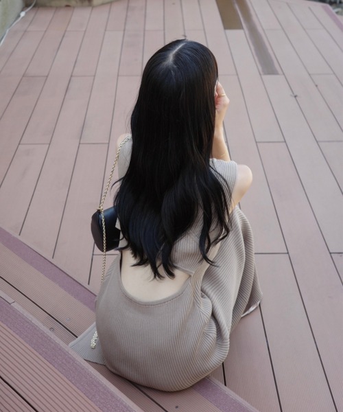 ACYM バックオープンタンクワンピース バックオープンタンクワンピース（ワンピース）｜ACYM（アシーム）の