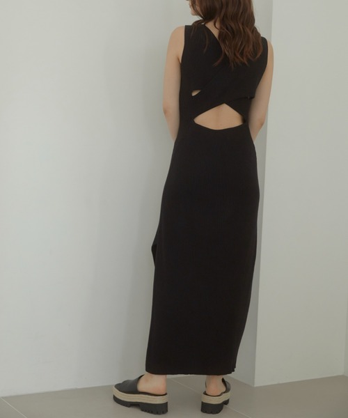 ACYM バックオープンタンクワンピース バックオープンタンクワンピース（ワンピース）｜ACYM（アシーム）の