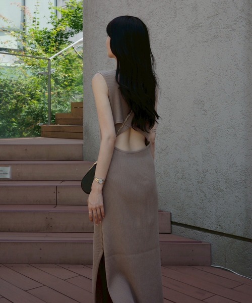 ACYM（アシーム） ワンピース バックオープンタンクワンピース