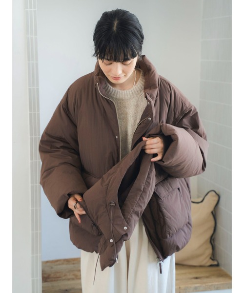 【新作】Ungrid ダウンジャケット ダウンコート ブラウン M 未使用 Ungrid（アングリッド） ダウンコート ダウンジャケット フード