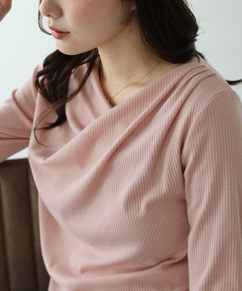BLUEEAST（ブルーイースト） tシャツ 「新色追加」ドレープネックリブ
