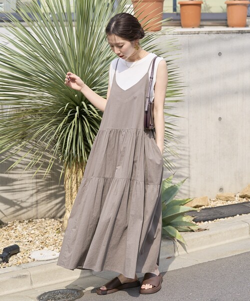 キャミソールワンピース　ハンドメイド作家さま まっすぐ切って、まっすぐ縫うだけ！1日で作れるキャミソール