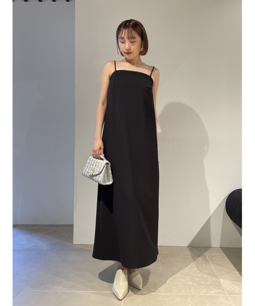 SNIDEL（スナイデル） キャミソールワンピース 0 ブラック レディース