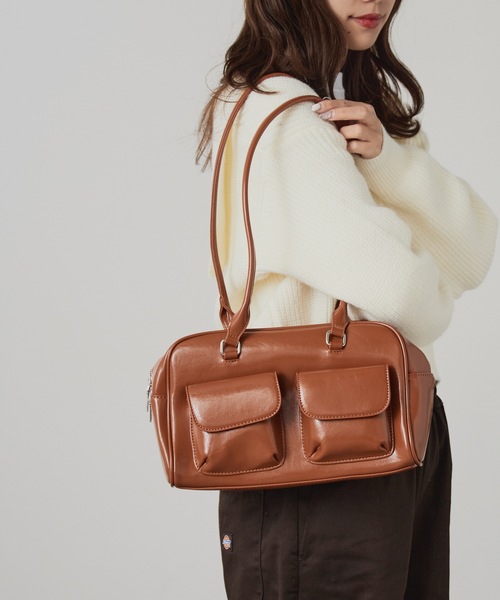 AO2 ショルダーバッグ バッグ Faux Leather 2-Way Shoulder Bag