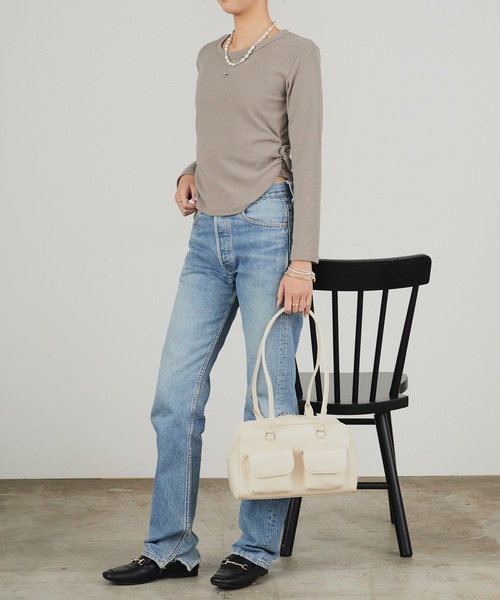 AO2 ショルダーバッグ バッグ Faux Leather 2-Way Shoulder Bag