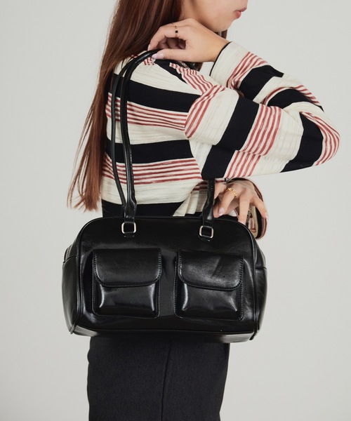 AO2 ショルダーバッグ バッグ Faux Leather 2-Way Shoulder Bag