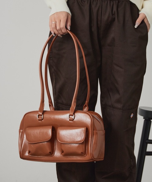 AO2 ショルダーバッグ バッグ Faux Leather 2-Way Shoulder Bag