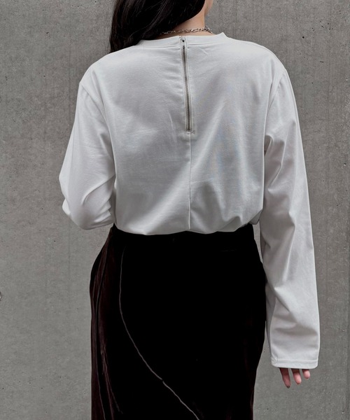 &g'aime（アンジェム） tシャツ 「＆g'aime」ロゴレザーベルトロンT